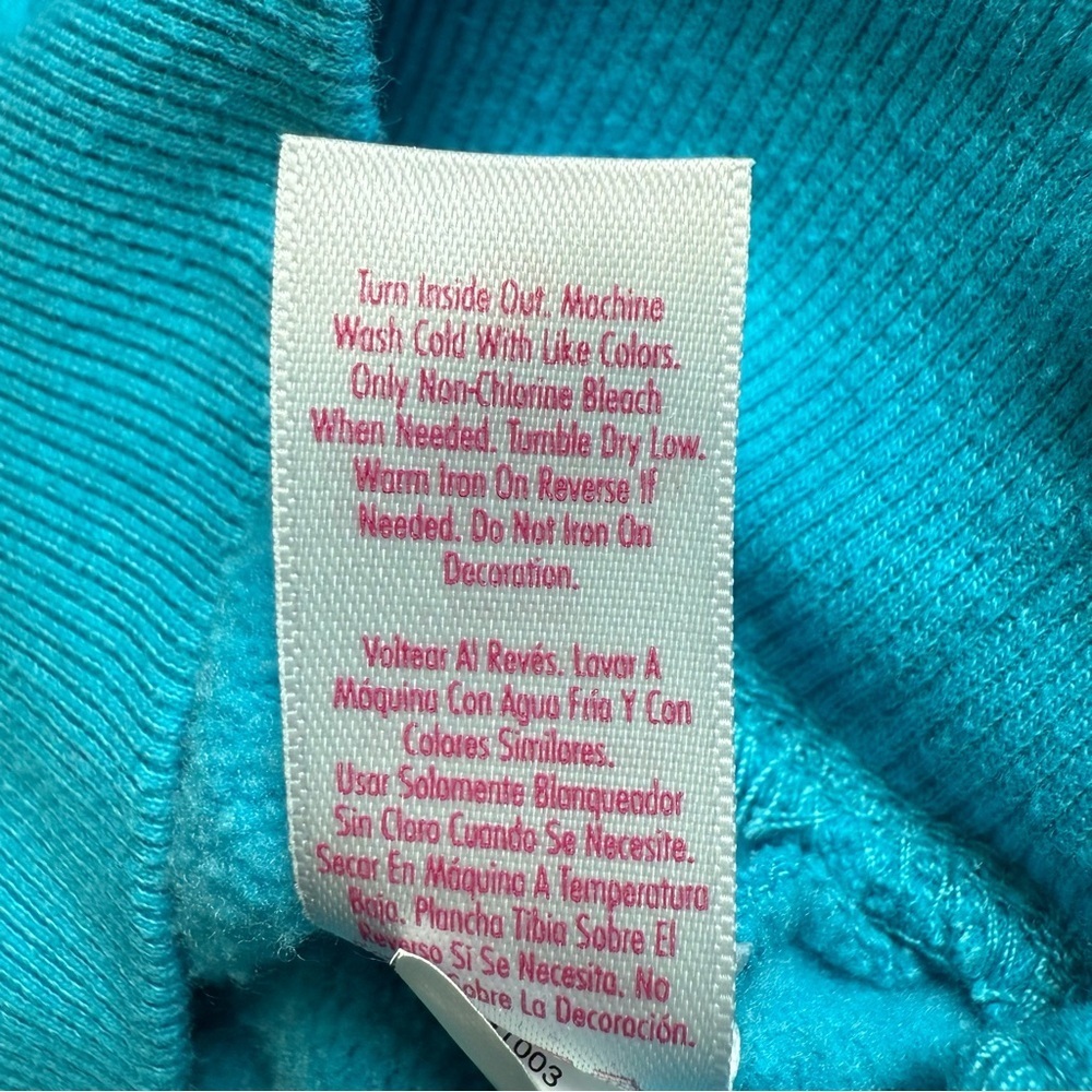 Justice Teal Fleece Hoodie - Picture 9 of 9